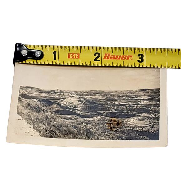 Vtg B&W Photo Found 1940s Yellowstone National Park Rocky Ground View Snapshot - Picture 4 of 4